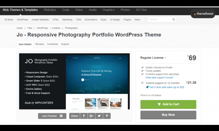 Promo Theme Wordpress Premium Original dari Themeforest